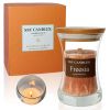 Freesia Scented Candles for Home-Jar Candles 3.5 oz Burn Time 10+H - Wooden Wick Candle-Candles Gift for Women